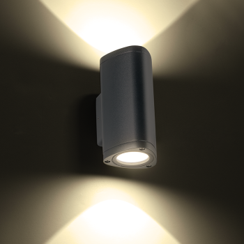 ^LED HP WALL LUMINAIRE 6W 300LM 50° 230V AC 3.000K DARK GREY CRI80 IP54 30.000HRS ^LED HP WALL LUMINAIRE 6W 300LM 50° 230V AC 3.000K DARK GREY CRI80 IP54 30.000HRS