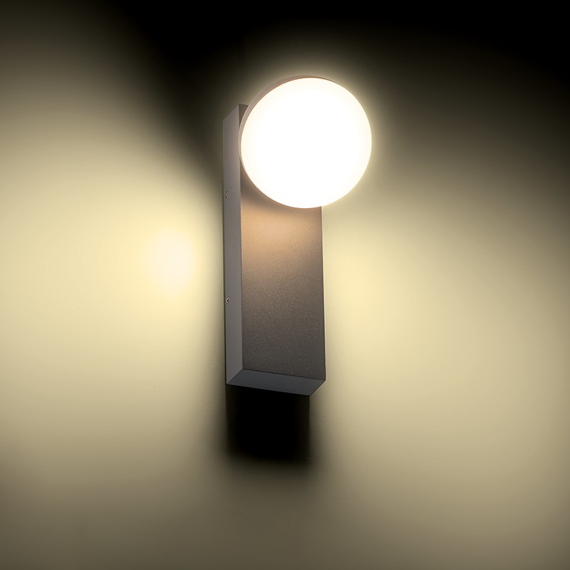 ^LED SMD WALL LUMINAIRE 10W 580LM 110° 230V AC 3.000K DARK GREY CRI80 IP54 30.000HRS ^LED SMD WALL LUMINAIRE 10W 580LM 110° 230V AC 3.000K DARK GREY CRI80 IP54 30.000HRS