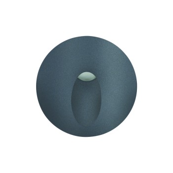 ^LED HP WALL RECESSED LUMINAIRE 3W 55LM 230VAC 3.000K DARK GREY CRI80 IP65 30.000HRS(INSTAL BOX INC)