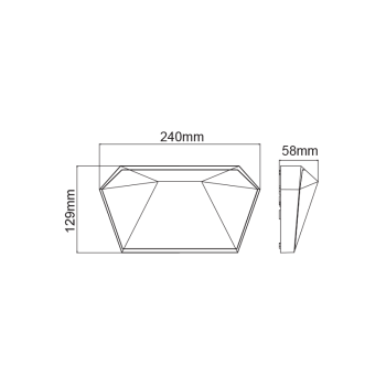 ^LED SMD WALL LUMINAIRE 10W 400LM 120° 230V AC 3.000K DARK GREY CRI80 IP65 30.000HRS ^LED SMD WALL LUMINAIRE 10W 400LM 120° 230V AC 3.000K DARK GREY CRI80 IP65 30.000HRS