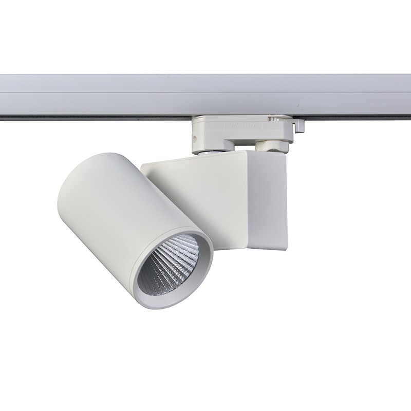 SAND WHITE LED TRACK LUMINAIRE 20W 3000K 3-PHASE 38° 2200LM 230V AC Ra80 5YRS SAND WHITE LED TRACK LUMINAIRE 20W 3000K 3-PHASE 38° 2200LM 230V AC Ra80 5YRS