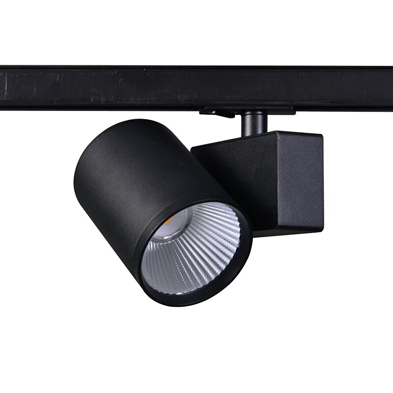 SAND BLACK LED TRACK LUMINAIRE 40W 3000K 1-PHASE 38° 4200LM 230V AC Ra80 5YRS SAND BLACK LED TRACK LUMINAIRE 40W 3000K 1-PHASE 38° 4200LM 230V AC Ra80 5YRS