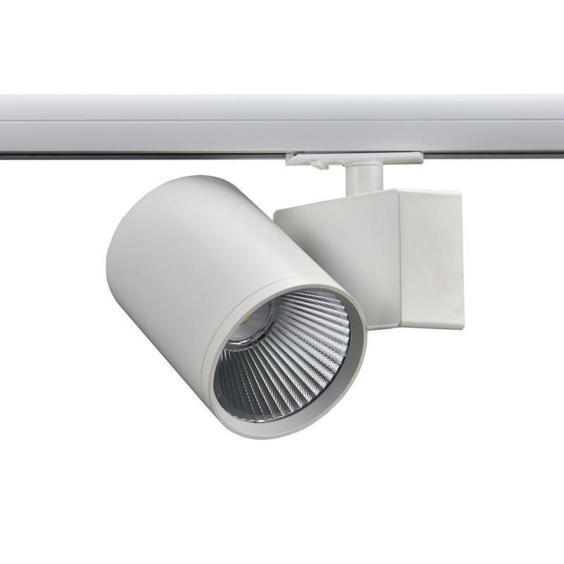 WHITE LED TRACK LUMINAIRE 40W 3000K 1-PHASE 38° 4000LM 230V AC Ra80 WHITE LED TRACK LUMINAIRE 40W 3000K 1-PHASE 38° 4000LM 230V AC Ra80