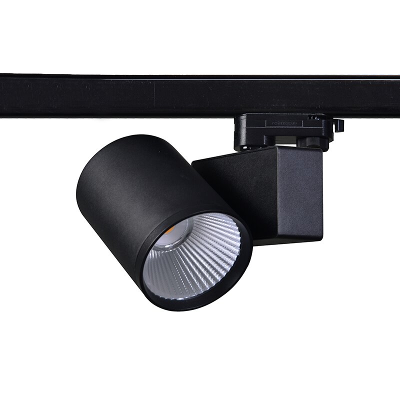 SAND BLACK LED TRACK LUMINAIRE 40W 4000K 3-PHASE 38° 4600LM 230V AC Ra80 5YRS SAND BLACK LED TRACK LUMINAIRE 40W 4000K 3-PHASE 38° 4600LM 230V AC Ra80 5YRS