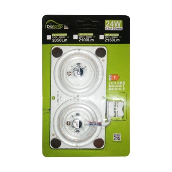 ^ LED SMD MAGNET MODULE 24W 230V AC 2150LM 160° 6500K Ra80