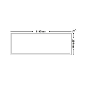 NETTO LED PANEL 36W 295X1195X50mm 3000K 3100Lm 230V AC Ra80