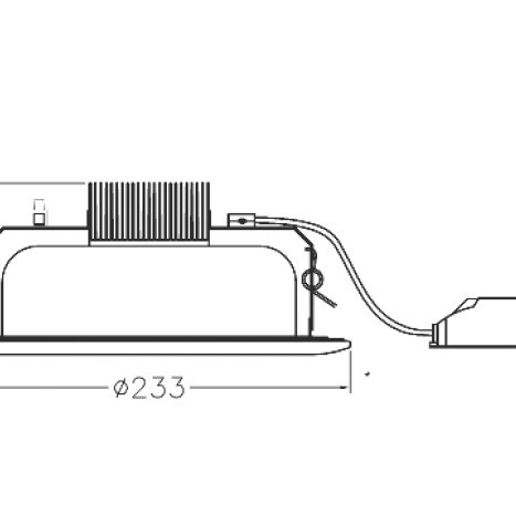 NETTO Φ/Σ ΧΩΝ. ΟΡΟΦ. 20W 2700K 44LEDs EPISTAR 1870Lm IP44 SMD5730