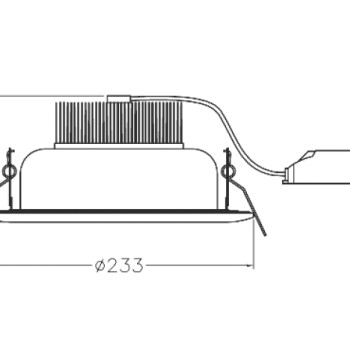 # NETTO Φ/Σ ΧΩΝ. ΟΡΟΦ. 30W 2700K 66LEDs EPISTAR 2840Lm IP44 SMD57