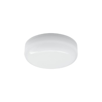 LED PC WHITE CEILING LUMINAIRE 230V AC IP66 12W 1020lm 3000K 180° Ra80