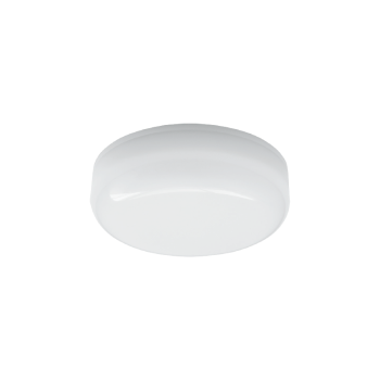 LED PC WHITE CEILING LUMINAIRE 230V AC IP66 12W 1020lm 3000K 180° Ra80