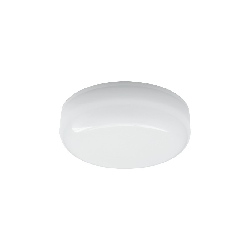 LED PC WHITE CEILING LUMINAIRE 230V AC IP66 12W 1110lm 6000K 180° Ra80