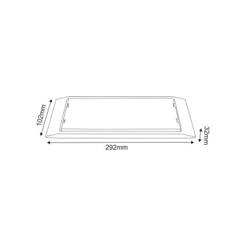 MAINTAINED EMERGENCY LED SMD LUMINAIRE 4W 3HRS 300LM 4000K 230V IP65