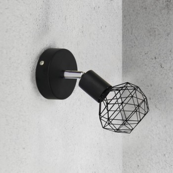 ΣΠΟΤ I 1XE14 ΜΑΥΡΟ ΠΛΕΓΜΑ 12,5X9,5X15,5CM ALADDIN ΣΠΟΤ I 1XE14 ΜΑΥΡΟ ΠΛΕΓΜΑ 12,5X9,5X15,5CM ALADDIN