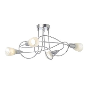 NETTO ΣΠΟΤ ΙΙΙΙ ΓΥΑΛΙ ΜΠΡΟΝΖΕ 4Χ40W E14 KAMET