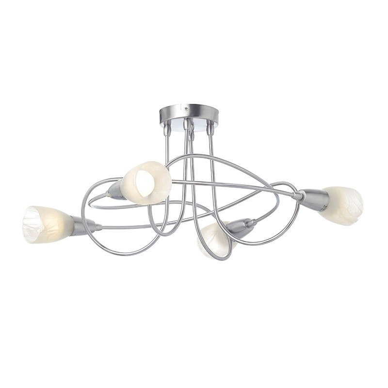 NETTO ΣΠΟΤ ΙΙΙΙ ΓΥΑΛΙ ΜΠΡΟΝΖΕ 4Χ40W E14 KAMET