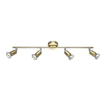 NETTO ΣΠΟΤ 4ΧGU10 ΜΕΤΑΛΛΙΚΟ ΟΡΕΙΧΑΛΚΟ ΓΥΑΛΙΣΤΕΡΟ TRINITY