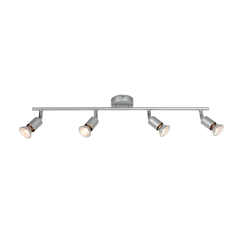 ΣΠΟΤ ΙΙΙΙ ΑΣΗΜΙ ΒΑΦΗΣ 4 Χ GU10 TRINITY ΣΠΟΤ ΙΙΙΙ ΑΣΗΜΙ ΒΑΦΗΣ 4 Χ GU10 TRINITY