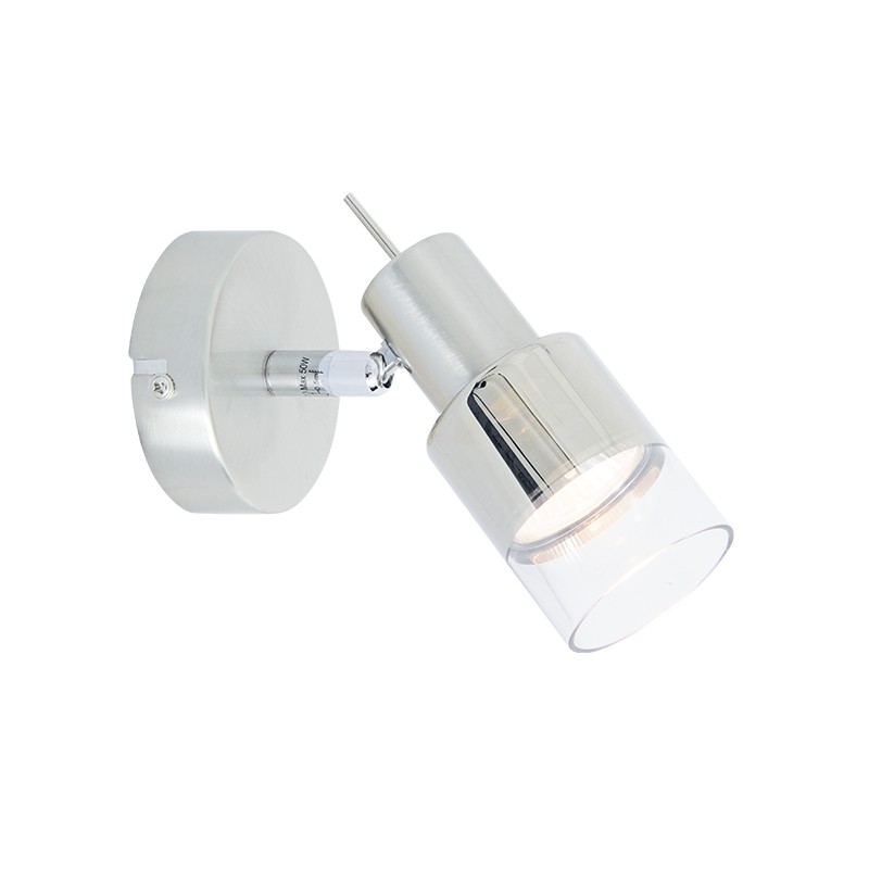 ΣΠΟΤ Ι ΝΙΚΕΛ ΜΕ ΔΙΑΦΑΝΟ ΓΥΑΛΙ 1 Χ GU10 PLATINUM ΣΠΟΤ Ι ΝΙΚΕΛ ΜΕ ΔΙΑΦΑΝΟ ΓΥΑΛΙ 1 Χ GU10 PLATINUM