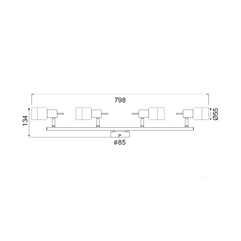 ΣΠΟΤ ΙΙΙΙ ΝΙΚΕΛ ΜΕ ΔΙΑΦΑΝΟ ΓΥΑΛΙ 4 Χ GU10 PLATINUM ΣΠΟΤ ΙΙΙΙ ΝΙΚΕΛ ΜΕ ΔΙΑΦΑΝΟ ΓΥΑΛΙ 4 Χ GU10 PLATINUM