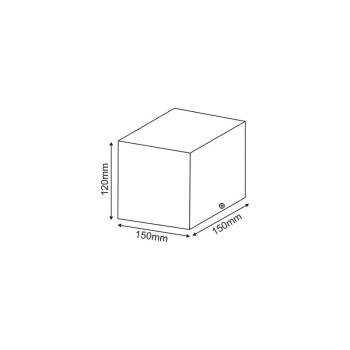 ^  ΣΠΟΤ ΟΡΟΦΗΣ AR111 ΜΟΝΟ ΛΕΥΚΟ 150x150x120