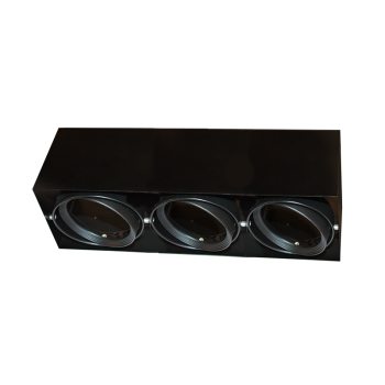 ^  ΣΠΟΤ ΟΡΟΦΗΣ AR111 ΤΡΙΠΛΟ ΜΑΥΡΟ 150x450x120