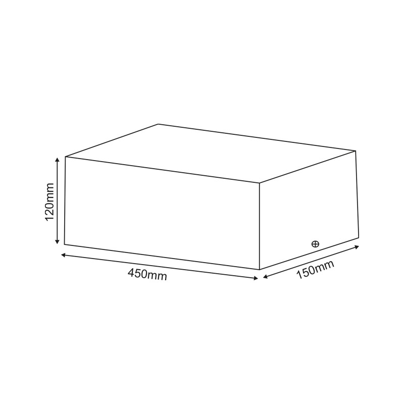 ^  ΣΠΟΤ ΟΡΟΦΗΣ AR111 ΤΡΙΠΛΟ ΛΕΥΚΟ 150x450x120