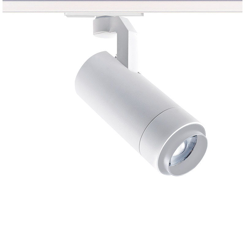 SAND WHITE LED ZOOMABLE TRACK LUMINAIRE 15W 3000K 1-PHASE 20-50° 1450LM MAX. 230V AC Ra80 5YRS SAND WHITE LED ZOOMABLE TRACK LUMINAIRE 15W 3000K 1-PHASE 20-50° 1450LM MAX. 230V AC Ra80 5YRS