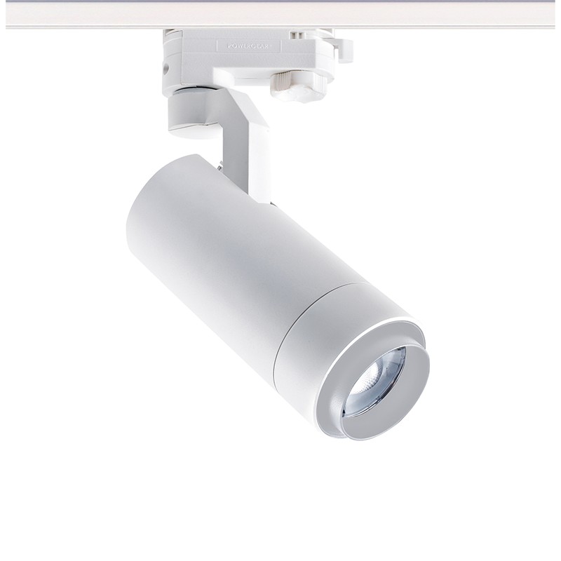 SAND WHITE LED ZOOMABLE TRACK LUMINAIRE 15W 3000K 3-PHASE 20-50° 1450LM MAX. 230V AC Ra80 5YRS SAND WHITE LED ZOOMABLE TRACK LUMINAIRE 15W 3000K 3-PHASE 20-50° 1450LM MAX. 230V AC Ra80 5YRS