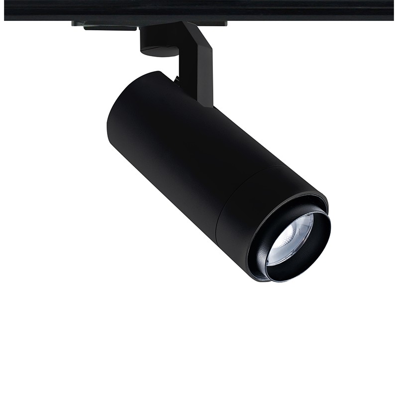 SAND BLACK LED ZOOMABLE TRACK LUMINAIRE 15W 4000K 1-PHASE 20-50° 1500LM MAX. 230V AC Ra80 5YRS SAND BLACK LED ZOOMABLE TRACK LUMINAIRE 15W 4000K 1-PHASE 20-50° 1500LM MAX. 230V AC Ra80 5YRS