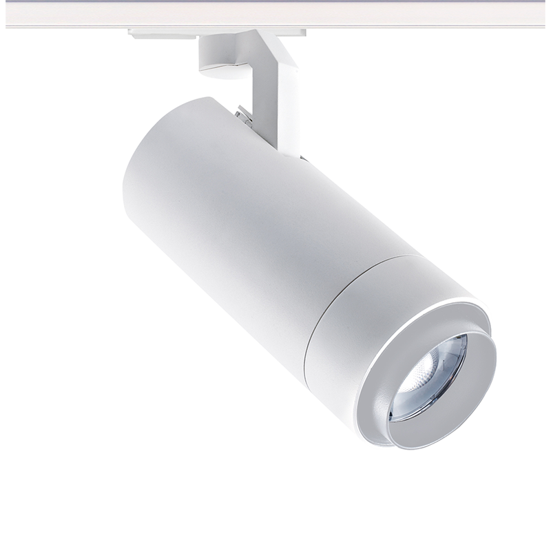 SAND WHITE LED ZOOMABLE TRACK LUMINAIRE 25W 3000K 1-PHASE 25-60° 2800LM MAX. 230V AC Ra80 5YRS SAND WHITE LED ZOOMABLE TRACK LUMINAIRE 25W 3000K 1-PHASE 25-60° 2800LM MAX. 230V AC Ra80 5YRS