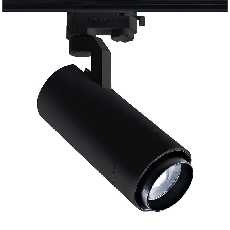 SAND BLACK LED ZOOMABLE TRACK LUMINAIRE 25W 4000K 3-PHASE 25-60° 3000LM MAX. 230V AC Ra80 5YRS SAND BLACK LED ZOOMABLE TRACK LUMINAIRE 25W 4000K 3-PHASE 25-60° 3000LM MAX. 230V AC Ra80 5YRS