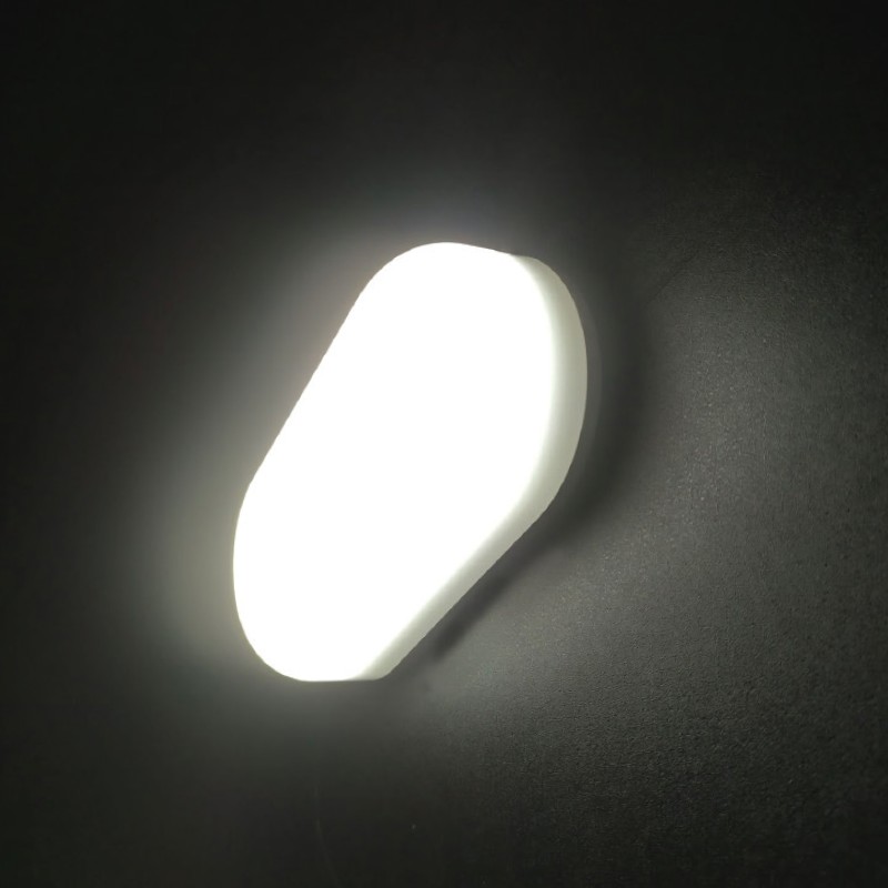 LED PC WHITE WALL LUMINAIRE 230V AC IP66 12W 1110lm 6000K 180° Ra80 LED PC WHITE WALL LUMINAIRE 230V AC IP66 12W 1110lm 6000K 180° Ra80