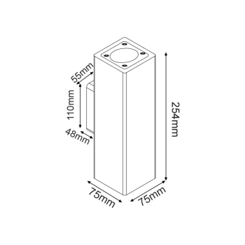 ^ΤΕΤΡΑΓΩΝΟ ΕΠΙΤΟΙΧΟ ΦΩΤΙΣΤΙΚΟ UP-DOWN IP65 2XGU10 ΜΑΥΡΟ ΤΣΙΜΕΝΤΟ ^ΤΕΤΡΑΓΩΝΟ ΕΠΙΤΟΙΧΟ ΦΩΤΙΣΤΙΚΟ UP-DOWN IP65 2XGU10 ΜΑΥΡΟ ΤΣΙΜΕΝΤΟ
