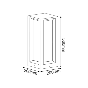 ^ΦΩΤΙΣΤΙΚΟ ΚΗΠΟΥ 560MM IP65 3xE27 Max.7W ΜΑΥΡΟ ΤΣΙΜΕΝΤΟ & PC ΚΑΛΥΜΜΑ ^ΦΩΤΙΣΤΙΚΟ ΚΗΠΟΥ 560MM IP65 3xE27 Max.7W ΜΑΥΡΟ ΤΣΙΜΕΝΤΟ & PC ΚΑΛΥΜΜΑ