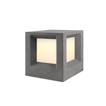 ^ΦΩΤΙΣΤΙΚΟ ΚΗΠΟΥ 200MM IP65 Ε27 Max.7W ΜΑΥΡΟ ΤΣΙΜΕΝΤΟ & PC ΚΑΛΥΜΜΑ