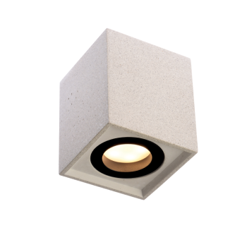 ^ΟΡΟΦΗΣ Φ/Σ 1ΧGU10 ΛΕΥΚΟ ΤΣΙΜΕΝΤΟ 8,5X8,5XH10CM MONTE ^ΟΡΟΦΗΣ Φ/Σ 1ΧGU10 ΛΕΥΚΟ ΤΣΙΜΕΝΤΟ 8,5X8,5XH10CM MONTE