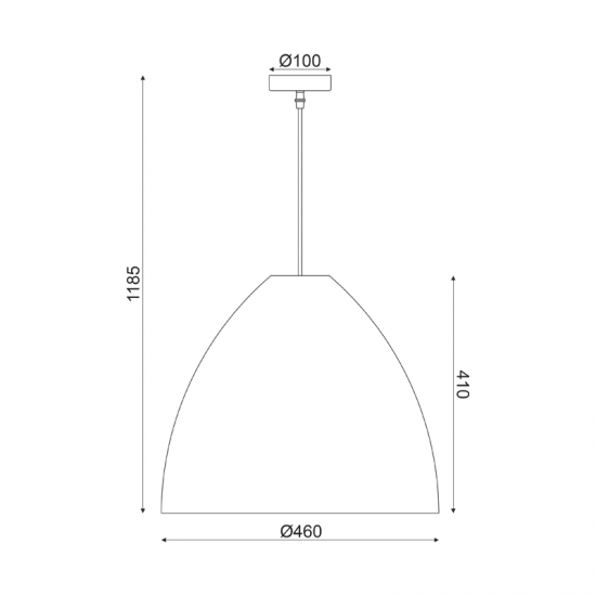 ΚΡΕΜΑΣΤΟ Φ/Σ 1ΧΕ27 ΚΑΛΑΜΙ Φ45ΧH119CM OIA