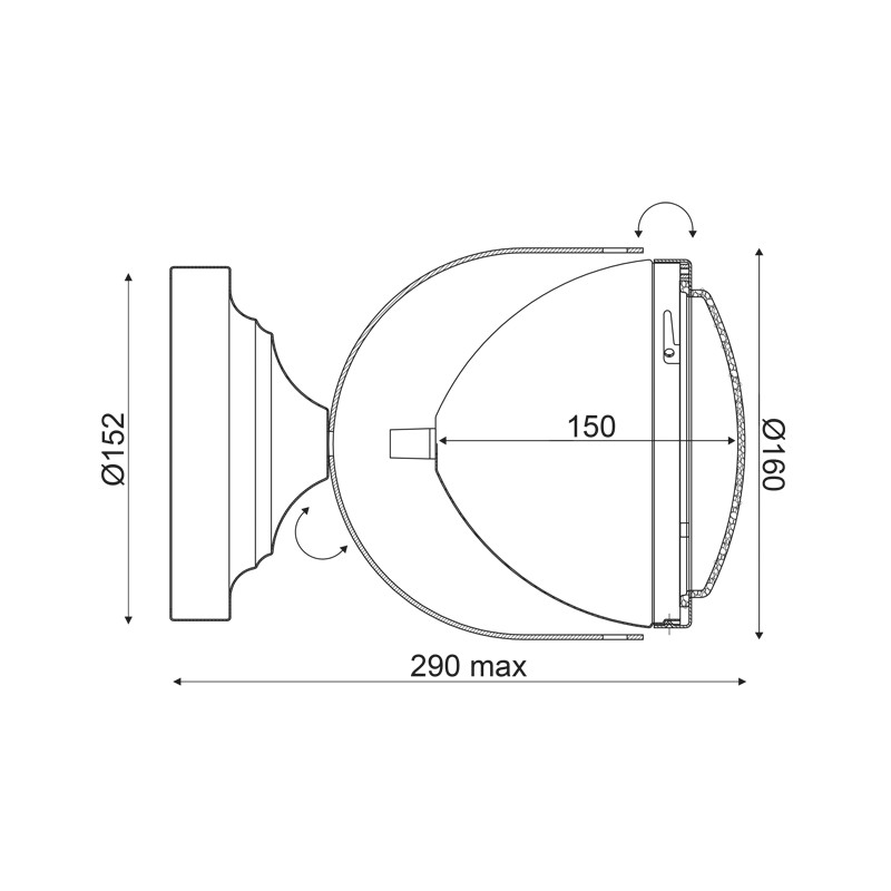 NETTO ΕΠΙΤΟΙΧΟ Φ/Σ 1ΧΕ14 ΜΕΤΑΛΛΙΚΟ ΟΡΕΙΧΑΛΚΟ+ΓΥΑΛΙ Φ15,2ΧΗ24,7CM HARLEY