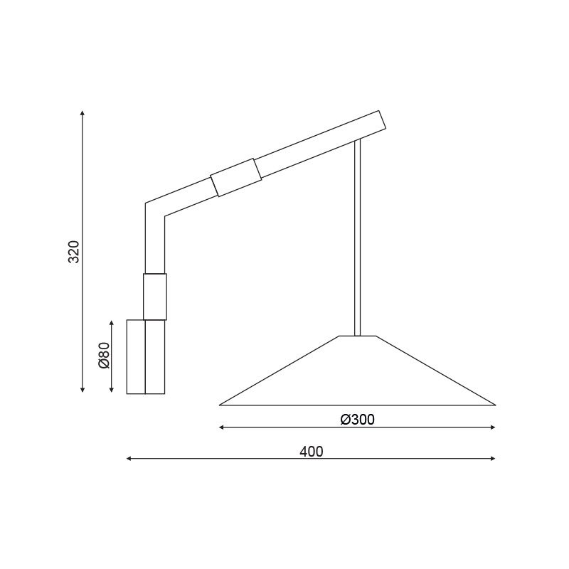 NETTO ΕΠΙΤΟΙΧΟ Φ/Σ 1Χ GX53 ΦΥΣΙΚΟ ΞΥΛΟ 30Χ40Χ32CM NAIROBI