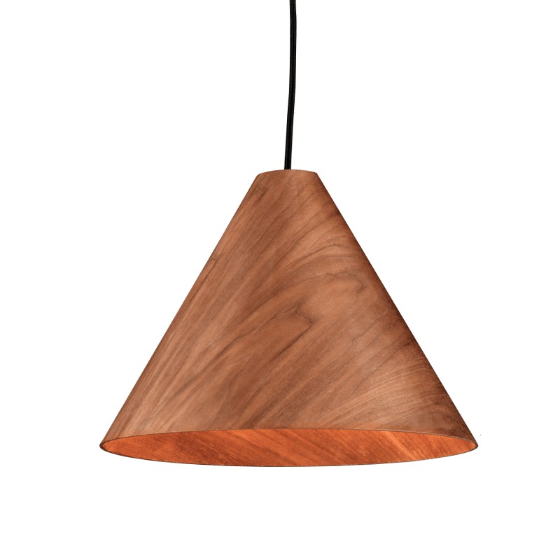 NETTO ΚΡΕΜΑΣΤΟ Φ/Σ 1Χ E27 WALNUT ΞΥΛΟ D33XH180CM NAIROBI