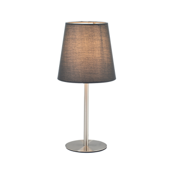 ΠΟΡΤΑΤΙΦ ΥΦΑΣΜΑ ΓΚΡΙ ΜΕ ΒΑΣΗ ΝΙΚΕΛ 1X40W E14 H28CM HARPY ΠΟΡΤΑΤΙΦ ΥΦΑΣΜΑ ΓΚΡΙ ΜΕ ΒΑΣΗ ΝΙΚΕΛ 1X40W E14 H28CM HARPY