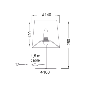 ΠΟΡΤΑΤΙΦ ΥΦΑΣΜΑ ΓΚΡΙ 1X40W E14 H28CM ARIOSO ΠΟΡΤΑΤΙΦ ΥΦΑΣΜΑ ΓΚΡΙ 1X40W E14 H28CM ARIOSO