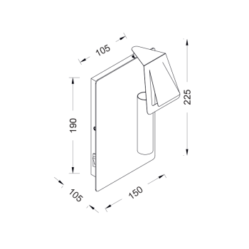 NETTO ΕΠΙΤΟΙΧΙΟ Φ/Σ 1ΧΕ14 ΜΕΤΑΛΛΙΚΟ ΛΕΥΚΟ 15Χ11ΧΗ23CM MARRIOT