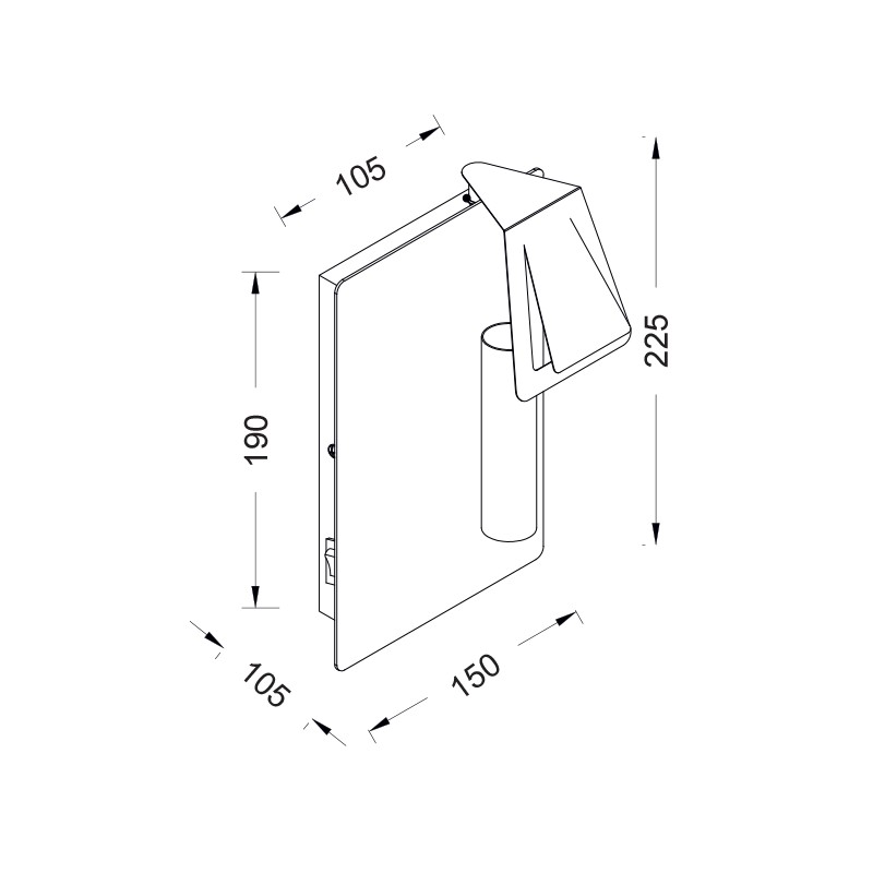 NETTO ΕΠΙΤΟΙΧΙΟ Φ/Σ 1ΧΕ14 ΜΕΤΑΛΛΙΚΟ ΛΕΥΚΟ 15Χ11ΧΗ23CM MARRIOT