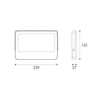 ΠΡΟΒΟΛΕΑΣ LED SMD ΛΕΥΚΟΣ 100W 3CCT 10000LM 185-265V RA>80 IP66