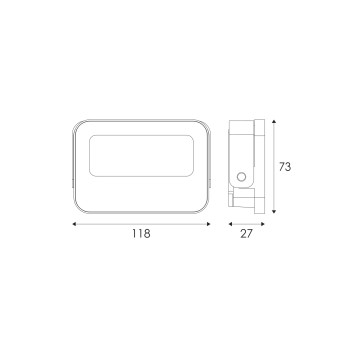 ΠΡΟΒΟΛΕΑΣ LED SMD ΛΕΥΚΟΣ 10W 3CCT 1000LM 185-265V RA>80 IP66