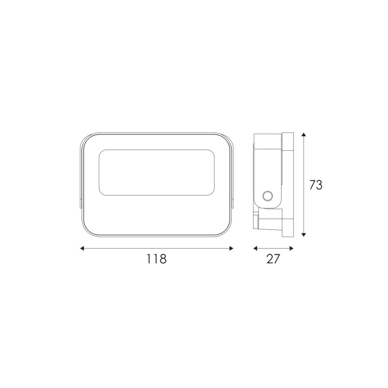ΠΡΟΒΟΛΕΑΣ LED SMD ΛΕΥΚΟΣ 10W 3CCT 1000LM 185-265V RA>80 IP66