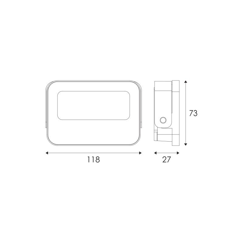 ΠΡΟΒΟΛΕΑΣ LED SMD ΜΑΥΡΟΣ 10W 3CCT 1000LM 185-265V RA>80 IP66