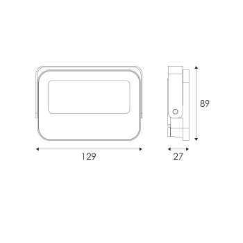 ΠΡΟΒΟΛΕΑΣ LED SMD ΜΑΥΡΟΣ 20W 3CCT 2000LM 185-265V RA>80 IP66