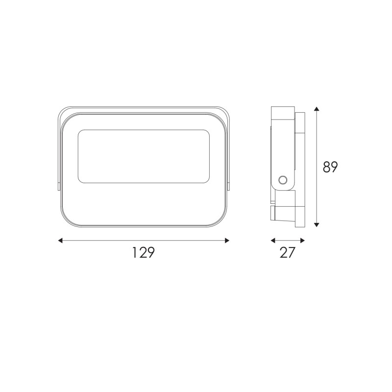 ΠΡΟΒΟΛΕΑΣ LED SMD ΜΑΥΡΟΣ 20W 3CCT 2000LM 185-265V RA>80 IP66